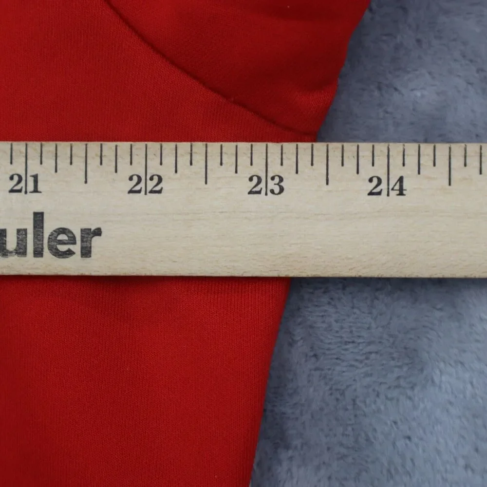 Casual Jacket Mens 3XL Red Long Sleeve High Neck Full Zip Banded Cuffs Outwear